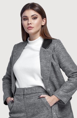 Przejdź do produktu Marynarka szary melanż