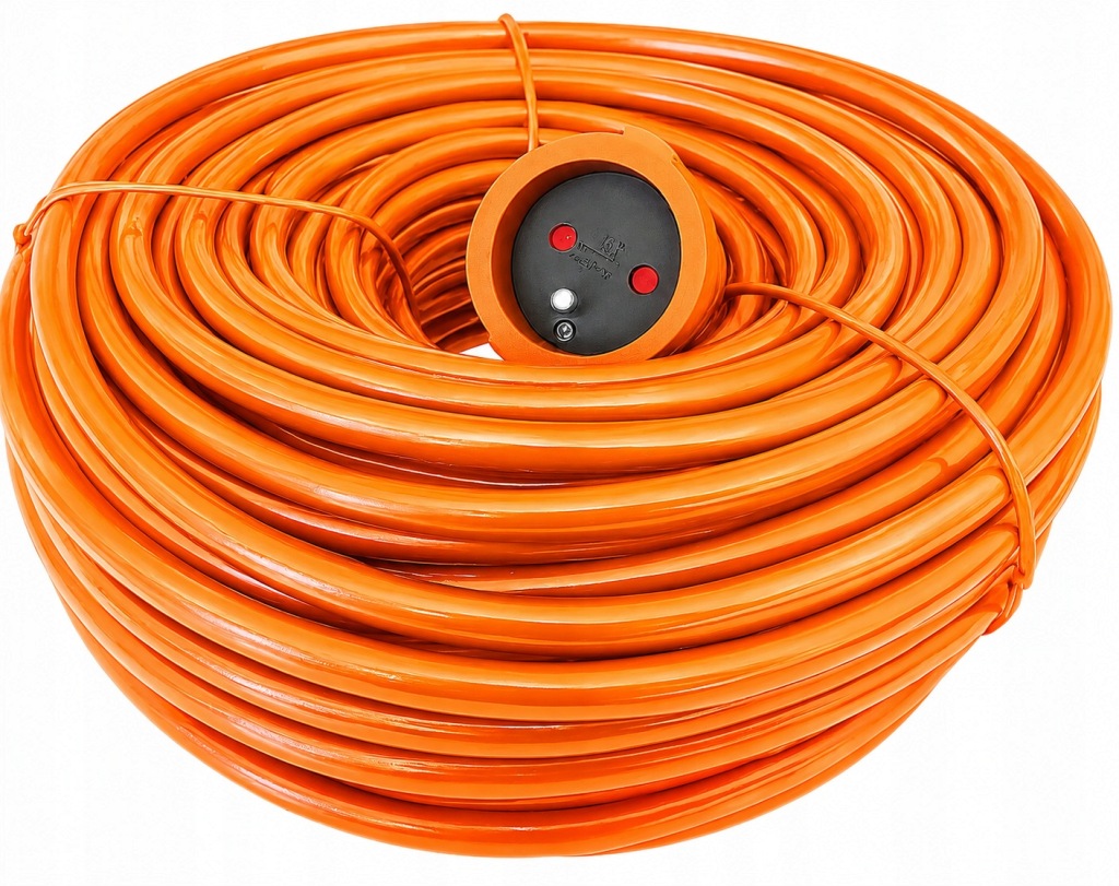 PRZEDŁUŻACZ BUDOWLANY OGRODOWY 3×2,5mm² GRUBY PRZEWÓD KABEL 50m