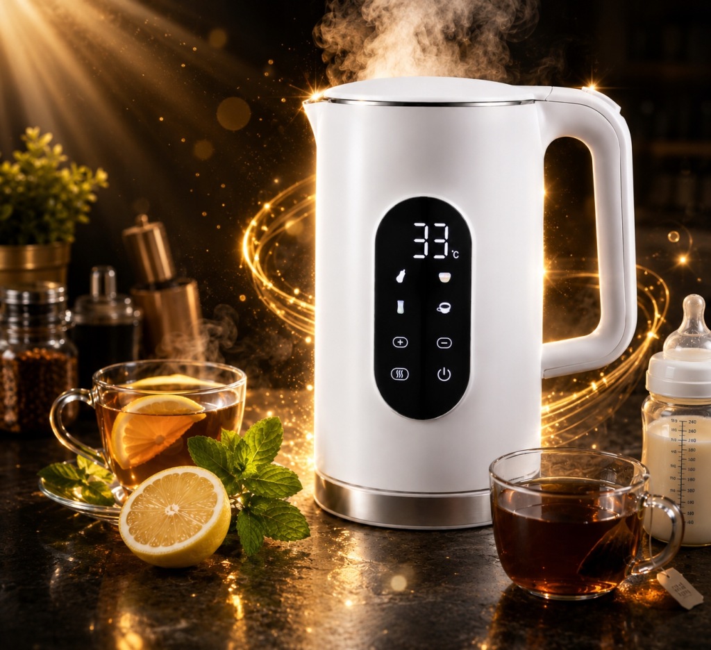 CZAJNIK ELEKTRYCZNY ZILNER 1,7L 2200W BIAŁY REGULACJA TEMPERATURY DOTYKOWY